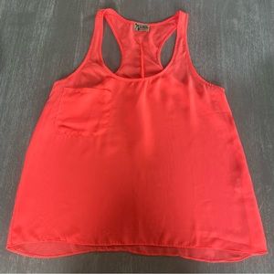 Show Me Your Mumu Sheer Oranges Razorback Tank Size Small